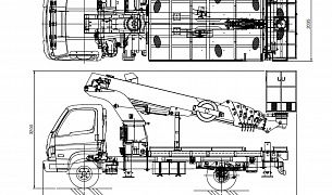 Автовышка телескопическая АГП 30 (автогидроподъемник)